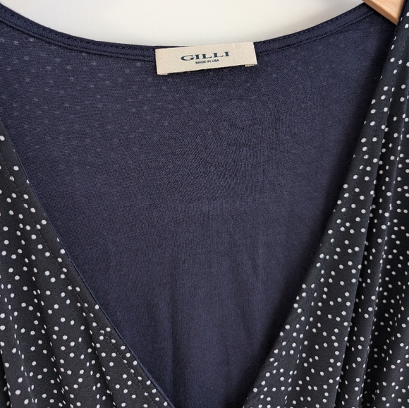 Gilli Trista Maternity Jersey Faux Wrap Dress - Size Small - Picture 3 of 7